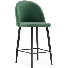 Изображение товара Стул барный WOODVILLE Амизуре катания изумруд / черный матовый
