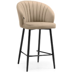 Изображение товара Барный стул Woodville Бэнбу velutto 05 черный ткань металлический каркас