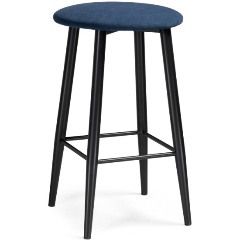 Изображение товара Стул барный WOODVILLE Гангток темно-синий / черный матовый