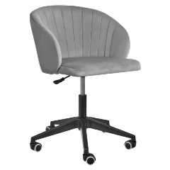 Изображение товара Стул BRADEX HOME Paola вращающийся на колесиках темно-серый