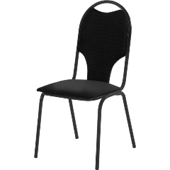 Изображение товара Стул для посетителей ATTACHE FA_SEVEN/Стандарт+ черная ткань С-11/ТК-1
