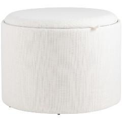 Изображение товара Пуф STOOL GROUP с ящиком Хюгге L, рогожка белая