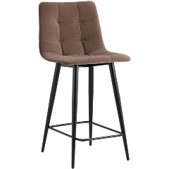 Изображение товара Стул полубарный STOOL GROUP Джанго велюр коSTOOL GROUP Ричневый