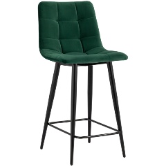 Изображение товара Стул полубарный STOOL GROUP Джанго велюр зелёный