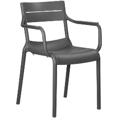Изображение товара Стул обеденный DOBRIN TIM ARM (темно-серый (GR-04))