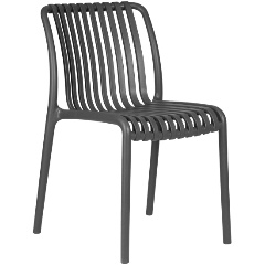 Изображение товара Обеденный стул DOBRIN WALTER темно-серый пластиковый с прочной конструкцией