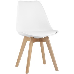 Изображение товара Стул обеденный STOOL GROUP FRANKFURT NEW, белый, дер. ножки