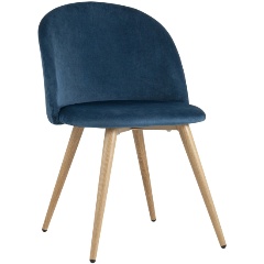 Изображение товара Стул обеденный STOOL GROUP Лион NEW, велюр, синий