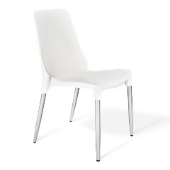 Изображение товара Стул обеденный SHEFFILTON SHT-S75-1 белый/хром лак