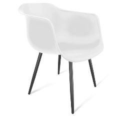 Изображение товара Стул обеденный SHEFFILTON SHT-ST31/S95-1 белый/черный муар