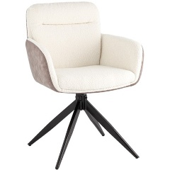 Изображение товара Обеденный стул WALDO молочный бежевый экокожа стильный современный