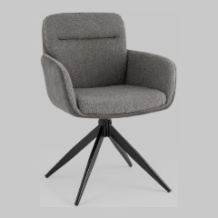 Изображение товара Стул обеденный STOOL GROUP Waldo серый с серой экокожей