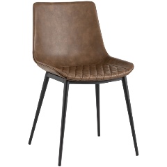 Изображение товара Стул обеденный STOOL GROUP TEXAS, экокожа, коричневый