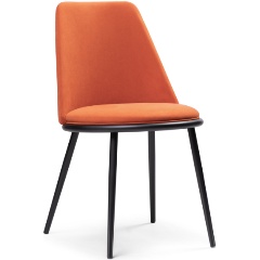 Изображение товара Обеденный стул WOODVILLE Алдис катания флам черный матовый, ткань