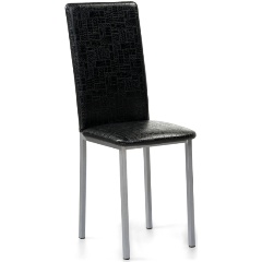 Изображение товара Стул обеденный WOODVILLE Bozanak черный крокодил / светлый мусс