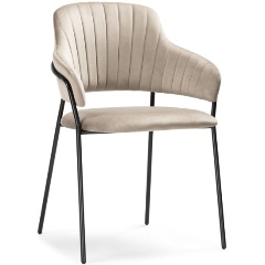 Изображение товара Стул обеденный WOODVILLE Инклес дымчатый / черный глянец