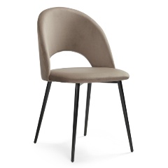 Изображение товара Стул обеденный WOODVILLE Ирре светло-коричневый / черный глянец