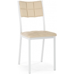 Изображение товара Стул обеденный WOODVILLE на металлокаркасе Бекал кожзам д1 белый