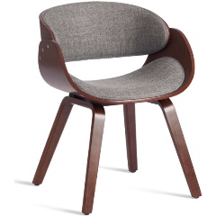 Изображение товара Стул обеденный Tetchair LANDO дерево/ткань, орех/серый