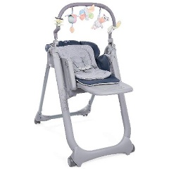 Стульчик для кормления chicco polly magic relax graphite