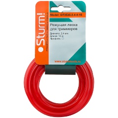 Изображение товара Леска для триммера Sturm! GT3535-2.4-4-15