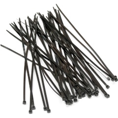 Изображение товара Стяжка Hyperline GT-200IBC нейлоновая неоткрывающаяся 200x3.6мм, черная, (100 шт.)