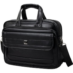 Изображение товара Сумка деловая Brauberg "Dandy", отделение для планшета и ноутбука 15,6", 31х41х15 см, кожзам, черная