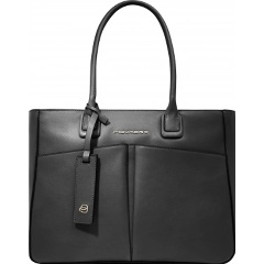 Изображение товара Женская сумка PIQUADRO Ashley BD6461W134/N из натуральной кожи черная для ноутбука