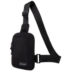 Изображение товара Сумка на плечо HEIKKI BLASTER (ХЕЙКИ) с карманом, черная, 20х14х5 см, 272634