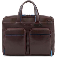 Изображение товара Стильная мужская сумка из натуральной кожи PIQUADRO Blue Square Revamp CA6105B2V/MO