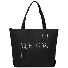 Изображение товара Сумка-шоппер ANTAN 1-111 meow, чёрный
