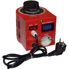 Изображение товара Автотрансформатор ЛАТР SUNTEK 500ВА RED диапазон 0-300 Вольт, 2А