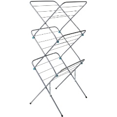 Изображение товара Напольная сушилка для белья НИКА СБВ2/С складная из нержавеющей стали