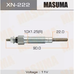 Изображение товара Свеча накаливания MASUMA XN-222 для дизельных автомобилей NISSAN DATSUN
