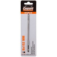 Изображение товара Сверло по дереву перьевое ф 6мм GEPARD (GP0415-06) (Impact, перовое)