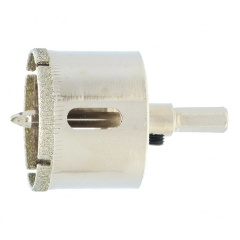 Изображение товара Сверло по керамической плитке и стеклу, 40 х 55 мм, шестигранный хвостовик, с центрующим сверлом, СИБРТЕХ, 72720