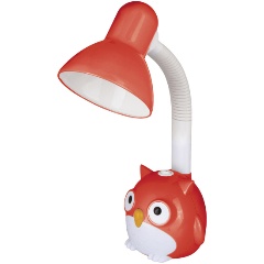 Изображение товара Светильник настольный Camelion KD-380 C04 красный, "Сова", 230В, 40Вт, E27)