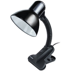 Изображение товара Светильник настольный SONNEN OU-108, на прищепке, цоколь Е27, черный, 236679