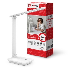 Изображение товара Светильник светодиодный настольный ССО 06Б 12Вт 3000-6500К 600лм сенсор-диммер IN HOME 4690612036519