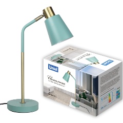 Изображение товара Светильник настольный Uniel UML-B700 E27 GREEN Механический выключатель.