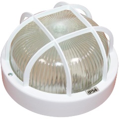 Изображение товара Светильник Банник 1302 Круг малый НПП 03-60-014 IP54 с решеткой бел. пласт. ГИ Элетех 1005500882