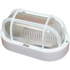 Изображение товара Светильник Банник 1402 Овал малый НПП 03-60-022 IP54 с решеткой бел. пласт. ГИ Элетех 1005500884