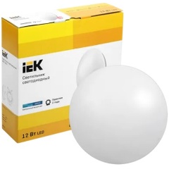 Изображение товара Настенно-потолочный светильник ДПБ 1001 12Вт 4000К IP20 круг бел. IEK LDPB0-1001-12-4000-K01