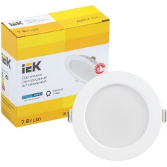 Изображение товара Светильник downlight ДВО 1611 7Вт 4000К IP20 круг бел. IEK LDVO0-1611-07-4000-K01