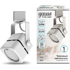 Изображение товара Трековый светильник Gauss куб GU10 220V IP20 60*145мм белый однофазный 1/50