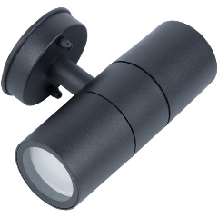 Изображение товара Уличный настенный светильник Uniel UUL-S22D-2x35W/GU10 IP65 BLACK