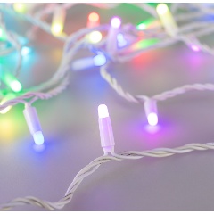 Изображение товара Светодиодная гирлянда ARLIGHT ARD-STRING-CLASSIC-10000-WHITE-95LED-MILK-LIVE RGBW-DMX (24V, 10W)