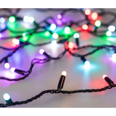 Изображение товара Светодиодная гирлянда ARLIGHT ARD-STRING-CLASSIC-20000-BLACK-200LED-MILK-SYNC RGB