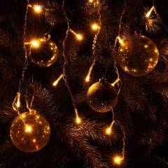 Изображение товара Светодиодная гирлянда Eurosvet Бахрома 230V 100-001 теплый белый