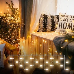 Изображение товара Светодиодная гирлянда Eurosvet Занавес 230V 200-001 теплый белый